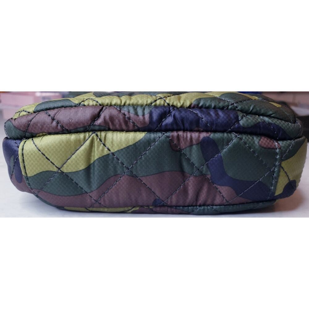 MZ WALLACE Metro Quilted Crossbody Bag Green Camo Camouflage Print - Picture 5 of 16